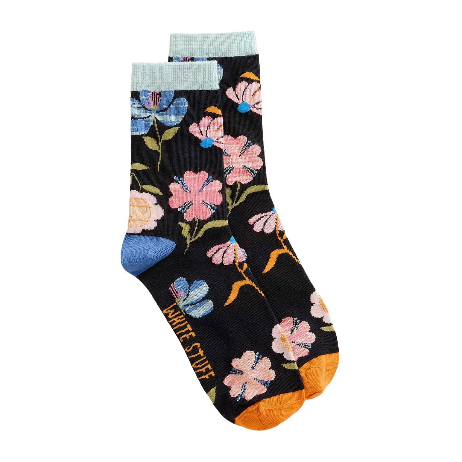 White Stuff Floral Ankle Sock